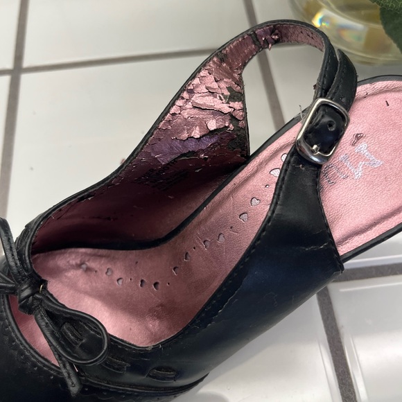 Cute and comfortable Mudd black heels with bow size 7 - Picture 3 of 4